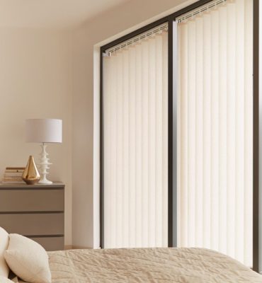 cream vertical blinds